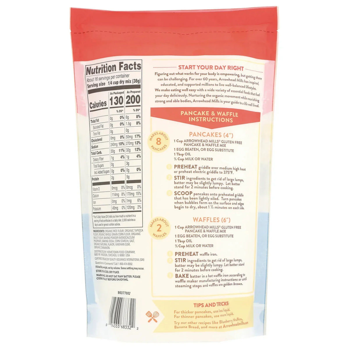Organic Gluten Free Pancake & Waffle Mix