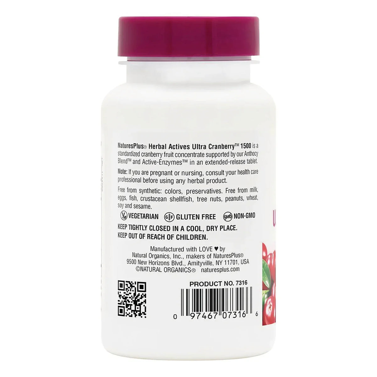 Herbal Actives Ultra Cranberry 1500 - Extended Release