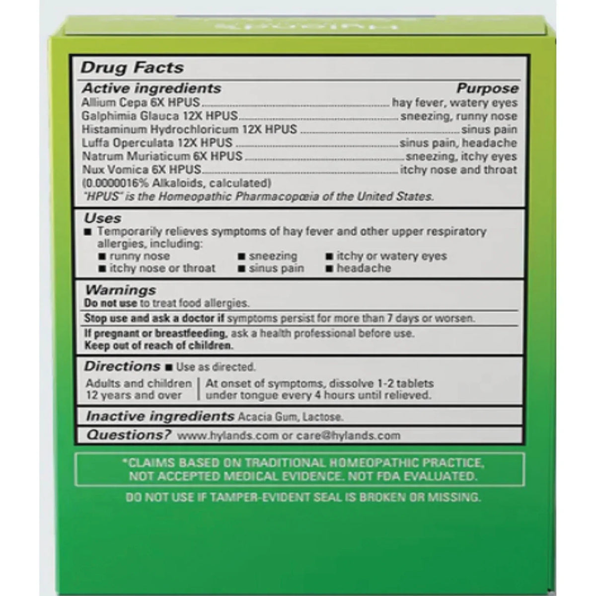 Seasonal Allergy Relief