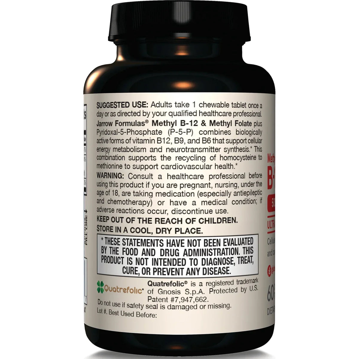 Vegan Methyl B-12 & Methyl Folate Ultra Strength - Cherry