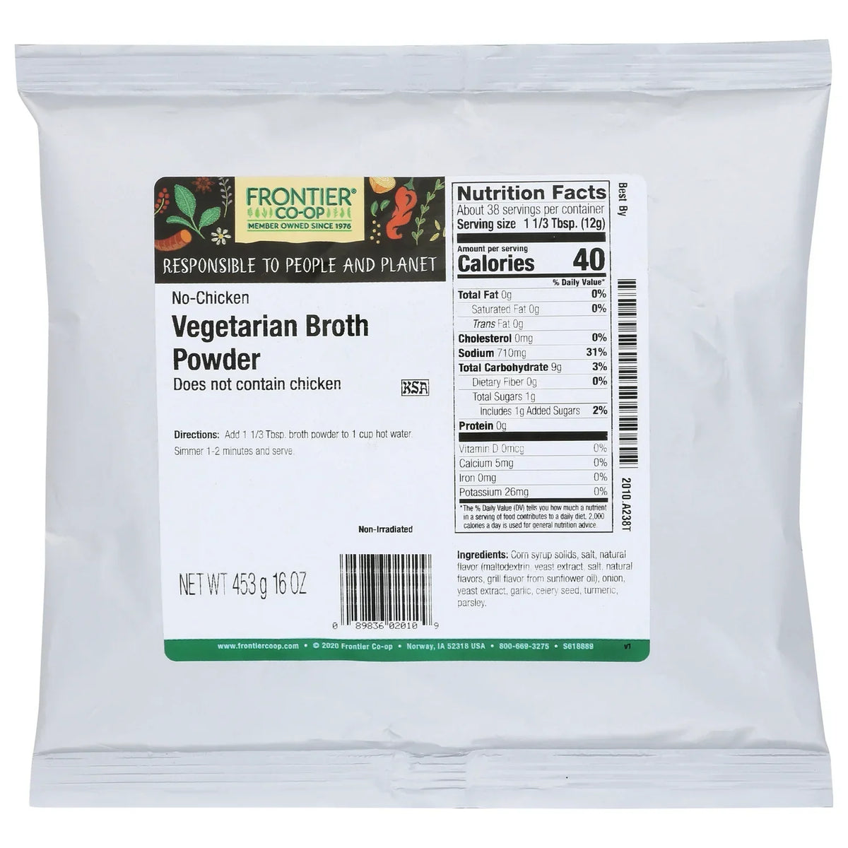 Vegetarian Broth Powder - No-Chicken