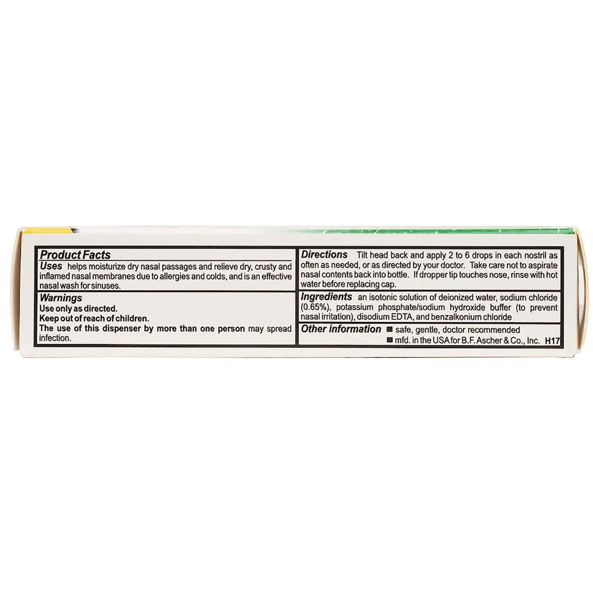 Saline Nasal Drops