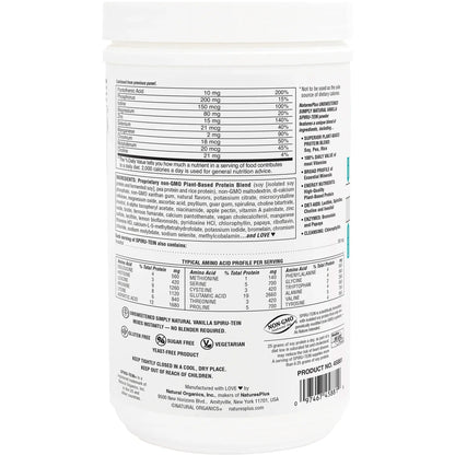 Unsweetened Spiru-Tein Protein Powder Meal - Original Vanilla