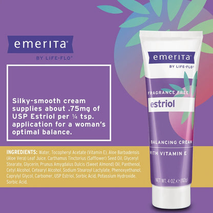 Estriol Balancing Cream with Vitamin E - Fragrance Free