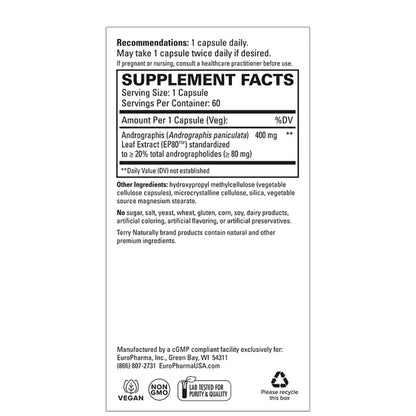 Andrographis EP80 Extra Strength