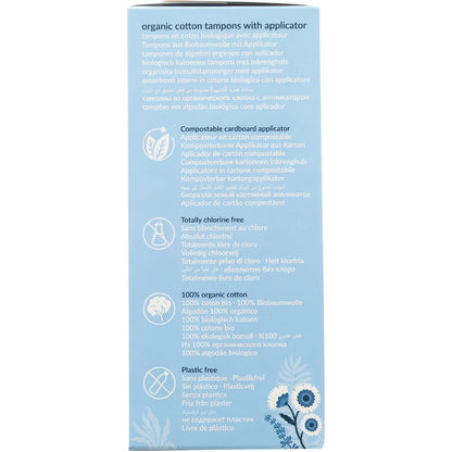 Organic Cotton Tampons with Applicator - Regular