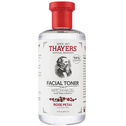 Facial Toner Witch Hazel Aloe Vera Formula - Rose Petal