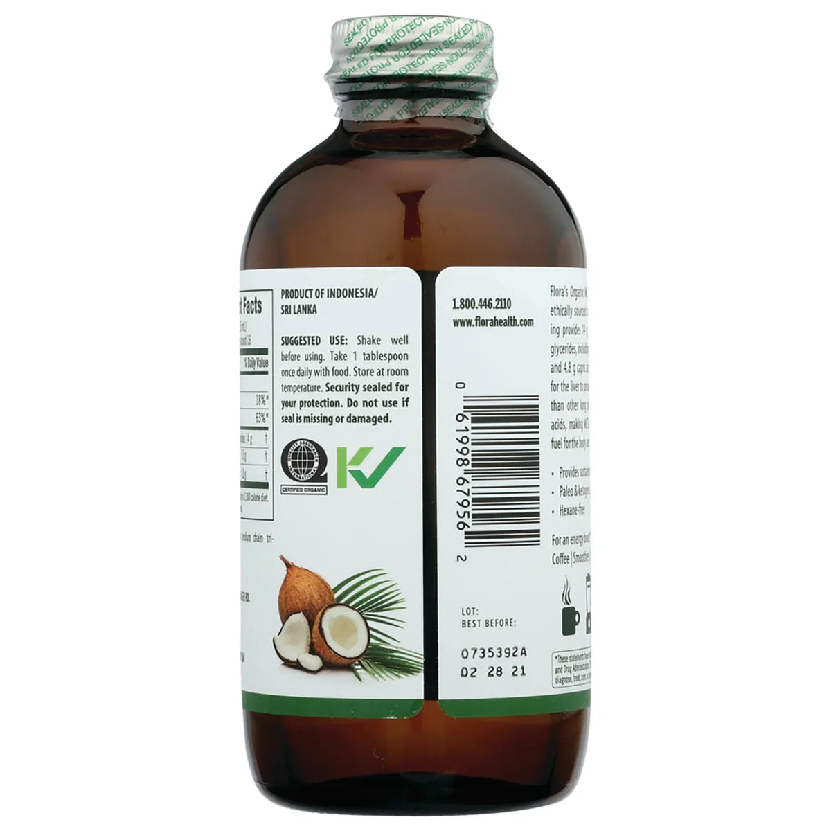 Certified Organic MCT Oil - Unflavored