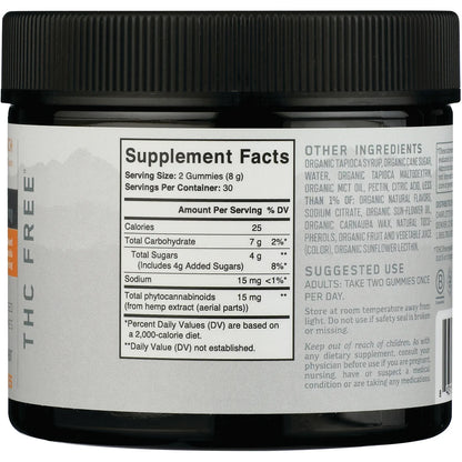 Hemp Extract-Infused Gummies - Mango Peach