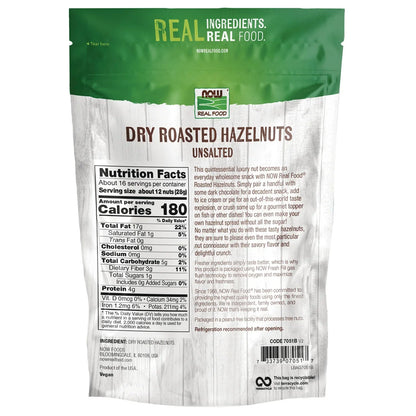 Dry Roasted & Unsalted Hazelnuts