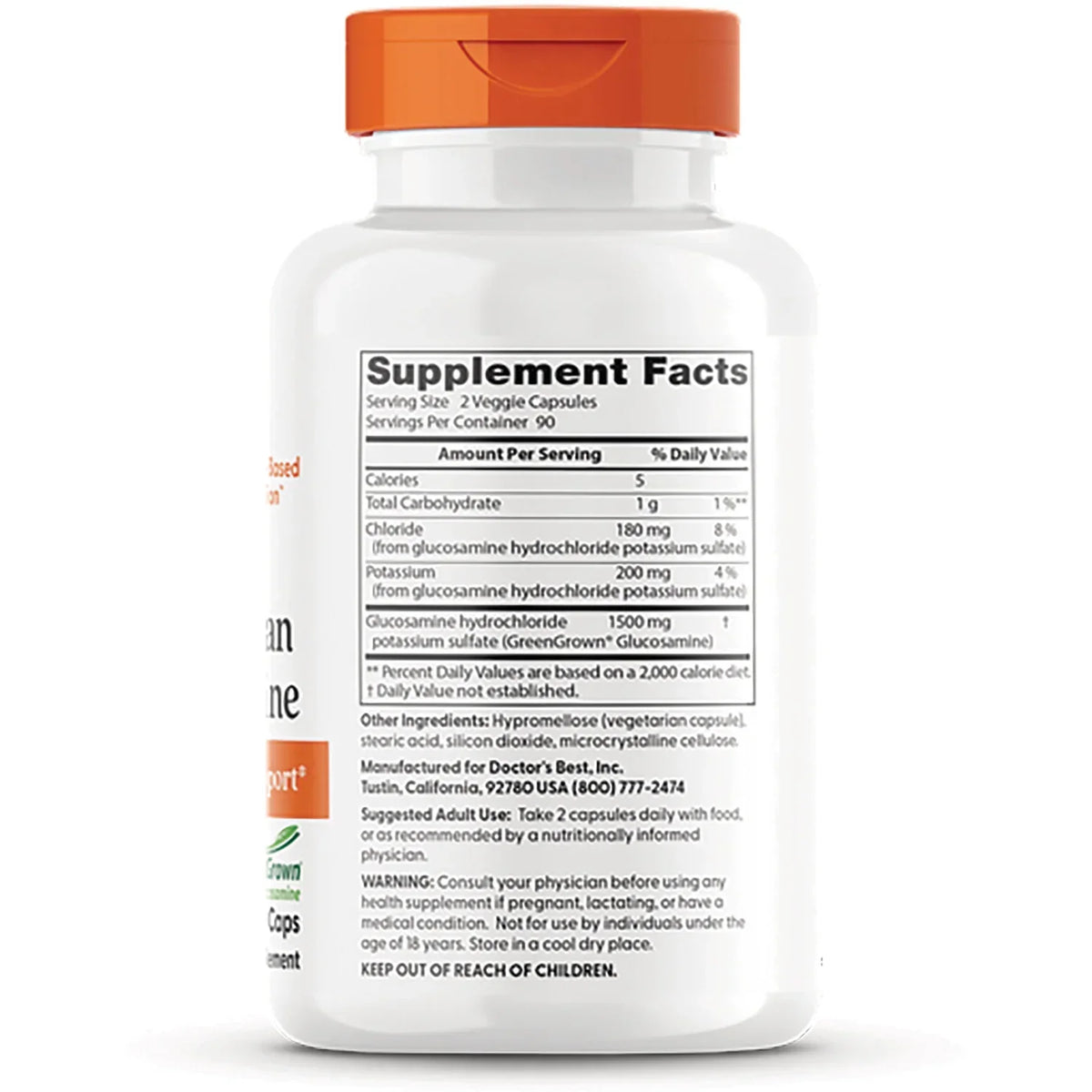 Vegan Glucosamine Sulfate with GreenGrown Glucosamine