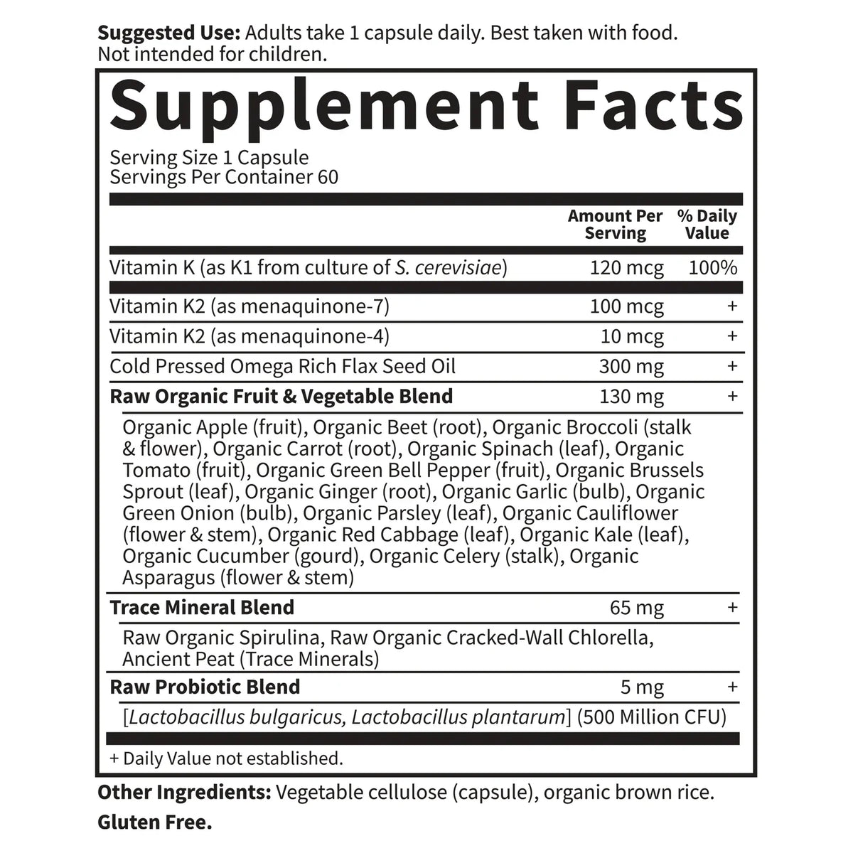 Vitamin Code Raw K-Complex