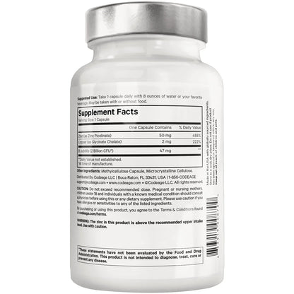 Amen Zinc/Copper + Probiotics