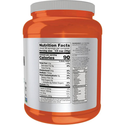 Soy Protein Isolate - Pure Unflavored