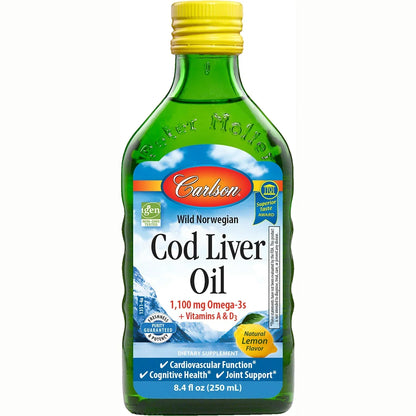 Wild Norwegian Cod Liver Oil - Lemon