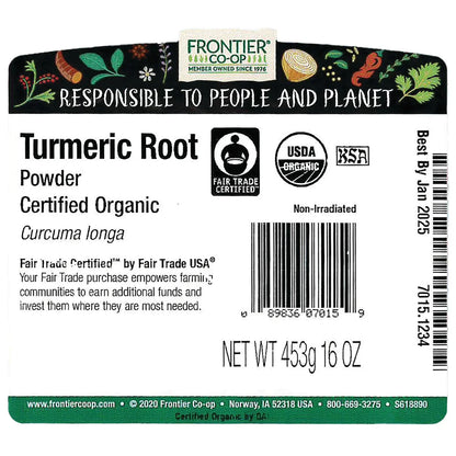 Fair Trade Certified Organic Turmeric Root Powder