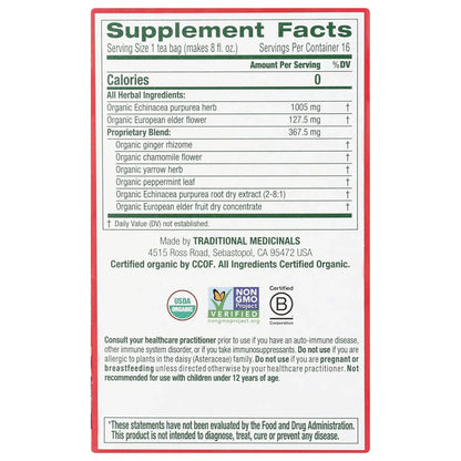 Organic Echinacea Plus Tea - Elderberry