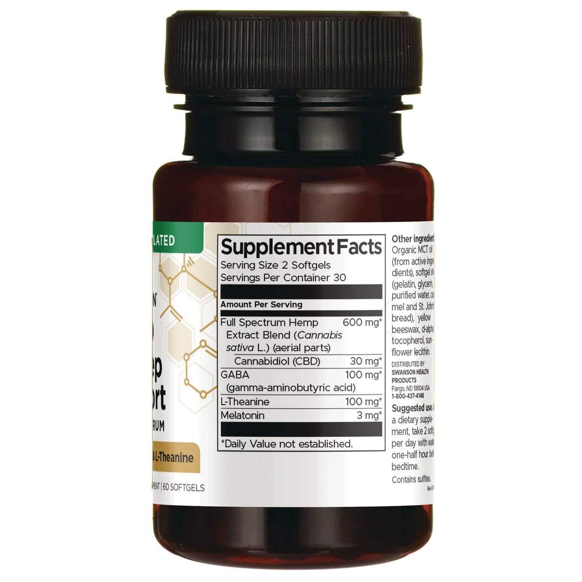 CBD + Sleep Support Full Spectrum w/ Melatonin, GABA & L-Theanine