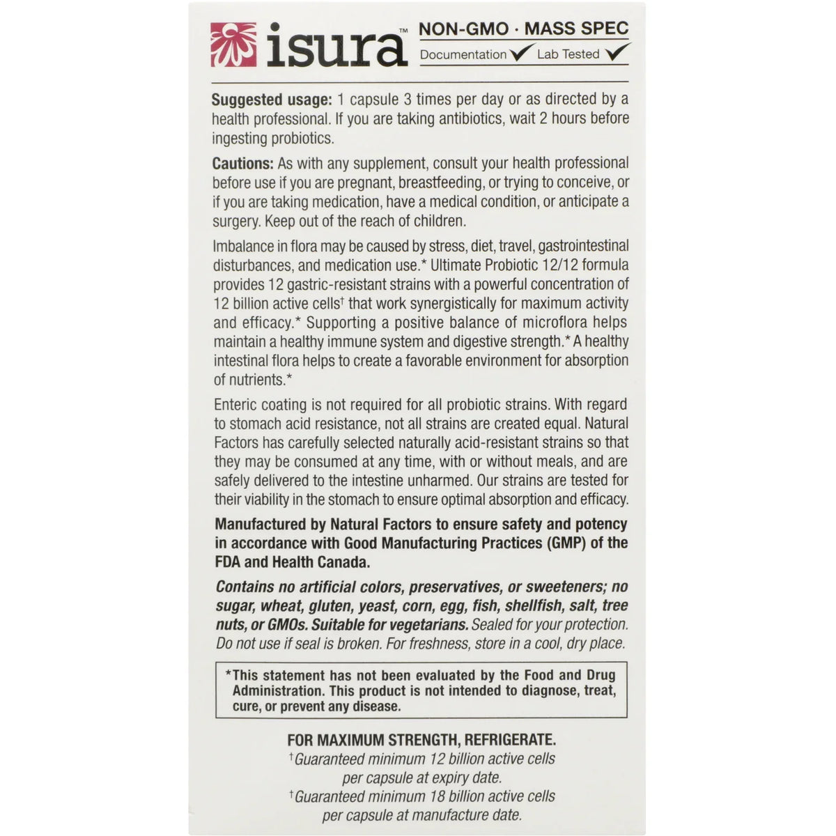 Ultimate Probiotic 12/12 Formula