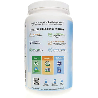 Raw Organic Meal Plant-Based - Vanilla