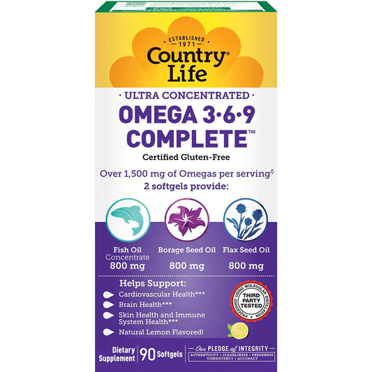 Ultra Concentrated Omega 3-6-9 Complete - Lemon