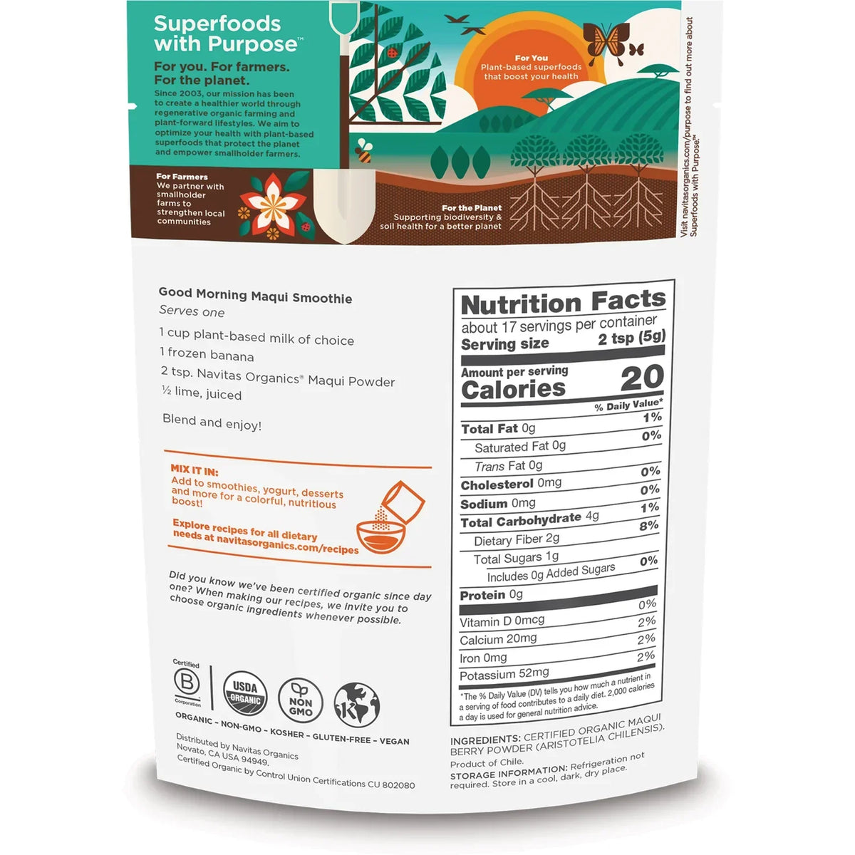 Organic Maqui Powder