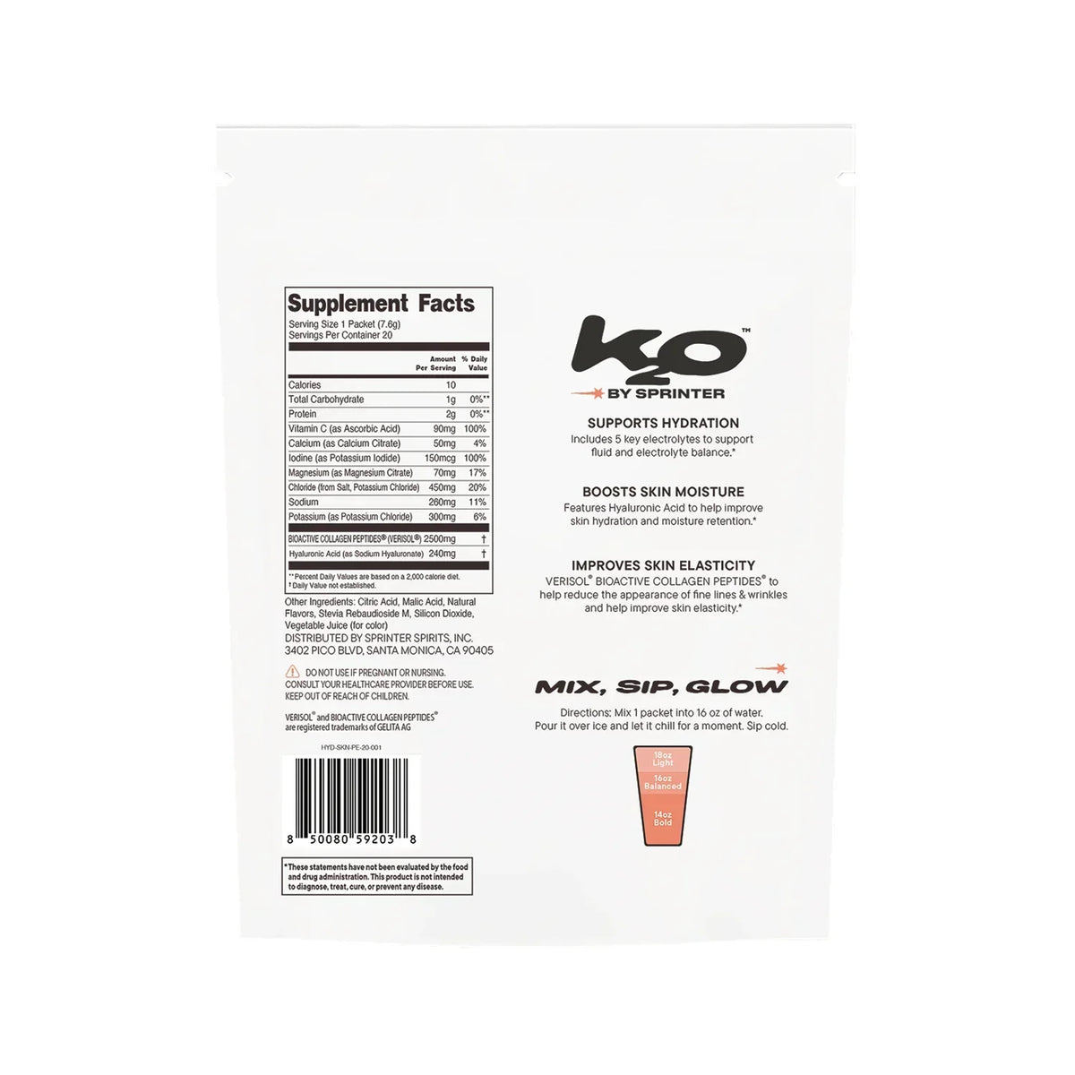 Advanced Skin Hydration Mix - Peach