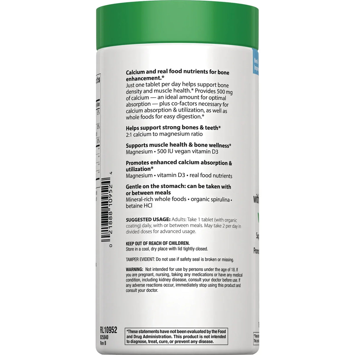 Calcium with Magnesium & Vegan D3+