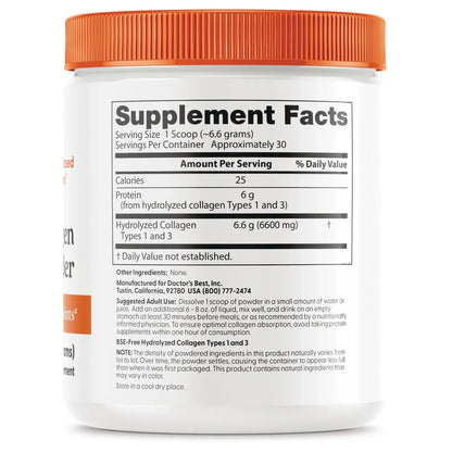 Pure Collagen Types 1 and 3 Powder