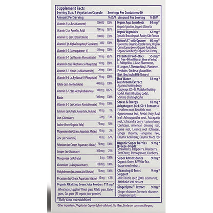 Earth's Blend One Daily Superfood Multivitamin with Iron