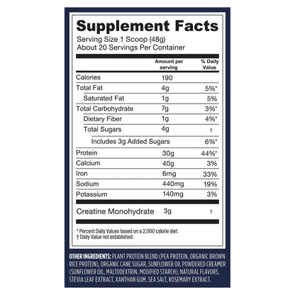 Protein + Creatine - Creamy Vanilla