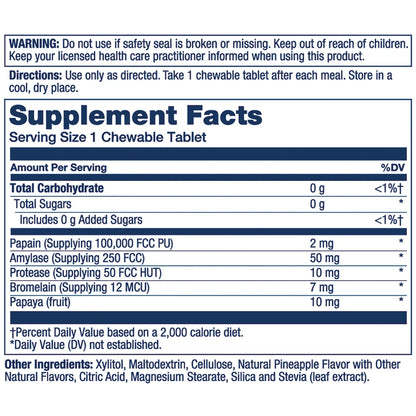 Papaya Enzyme Chewables - Pineapple