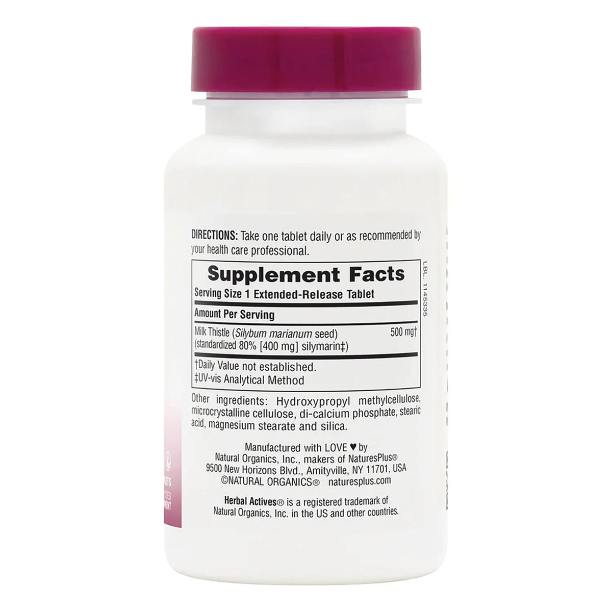 Herbal Actives Milk Thistle - Extended Release
