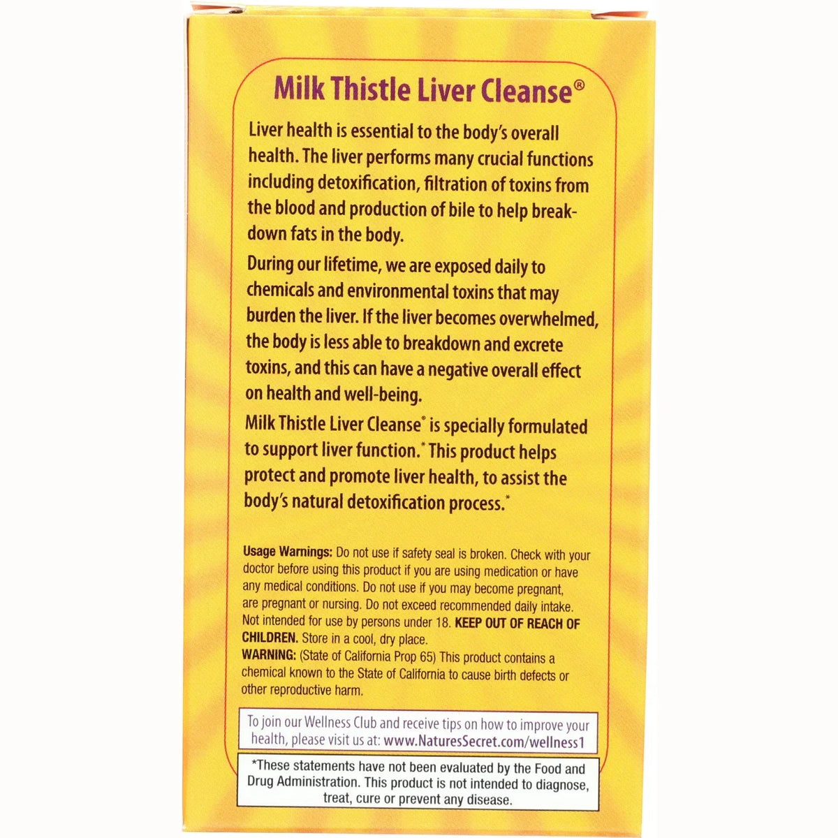 Milk Thistle Liver Cleanse