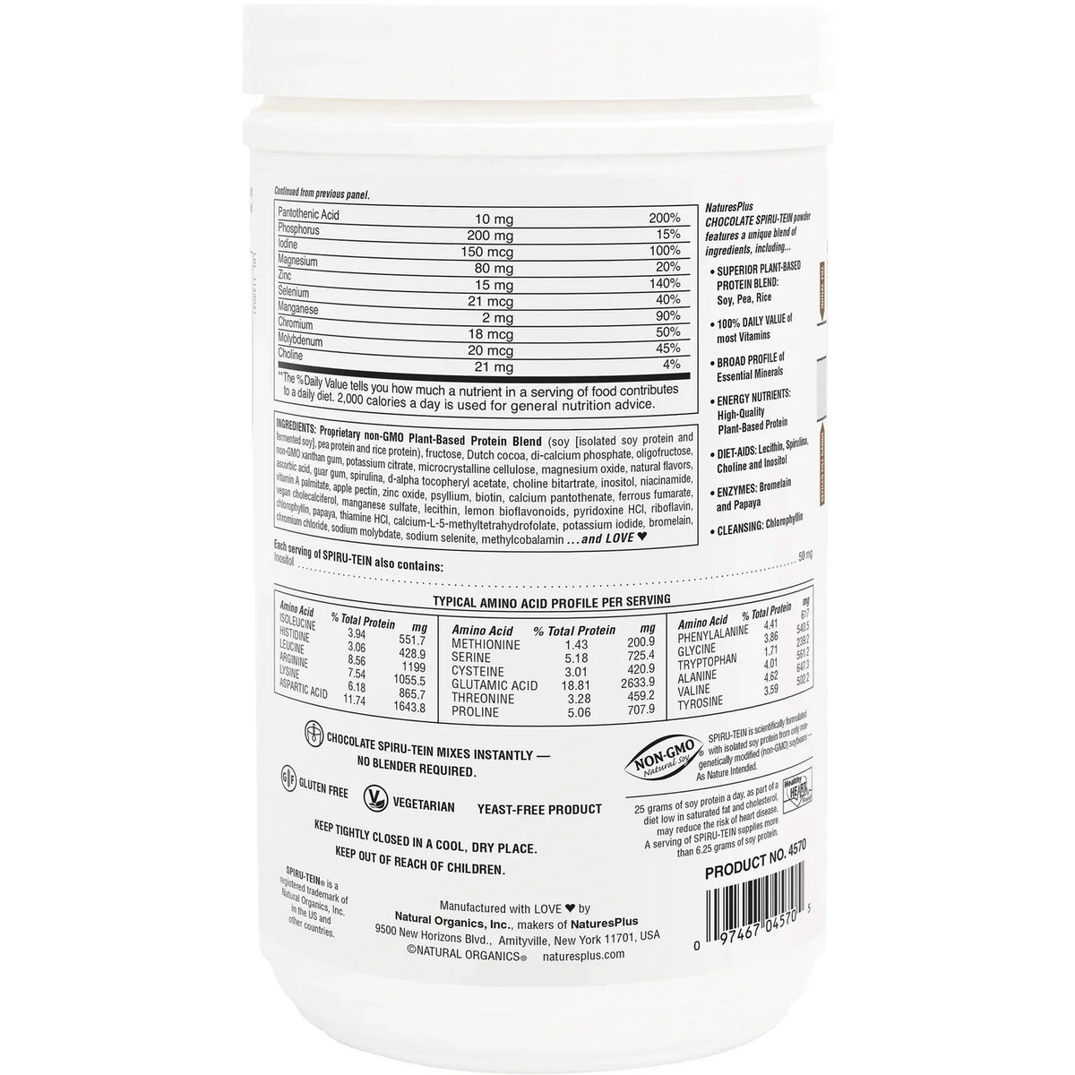 Spiru-Tein Protein Powder Meal - Chocolate