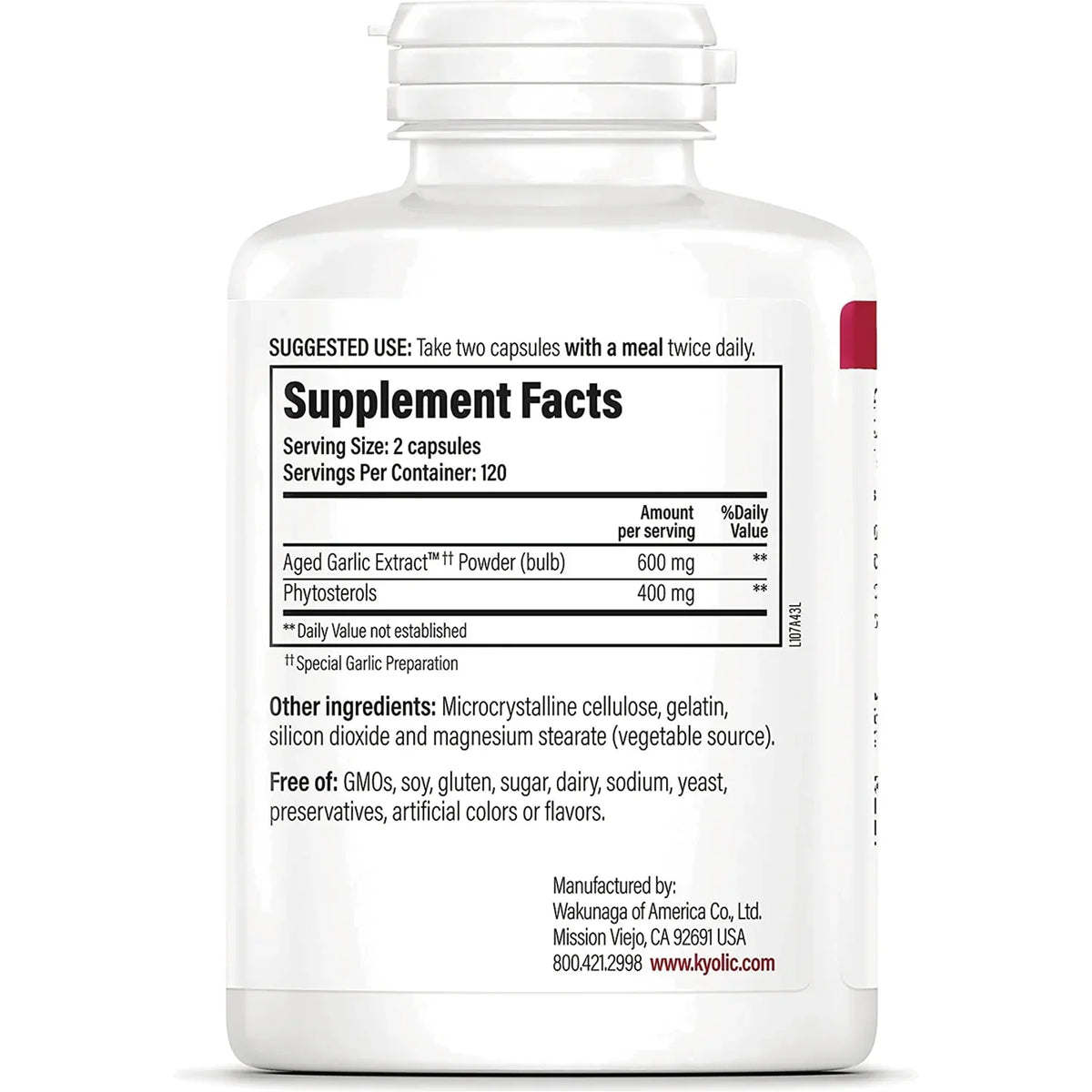 Phytosterols Cholesterol Support Formula 107