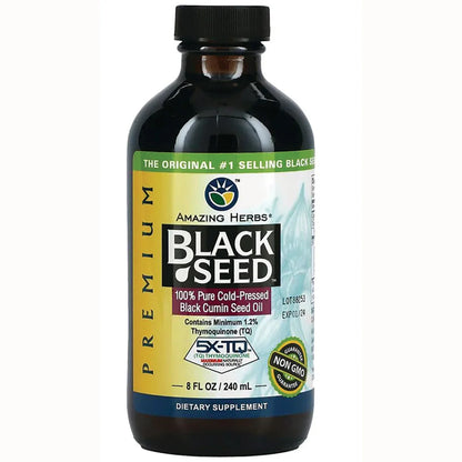 Black Seed 100% Pure Cold-Pressed Black Cumin Seed Oil