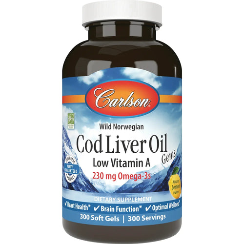 Wild Norwegian Cod Liver Oil Gems - Lemon
