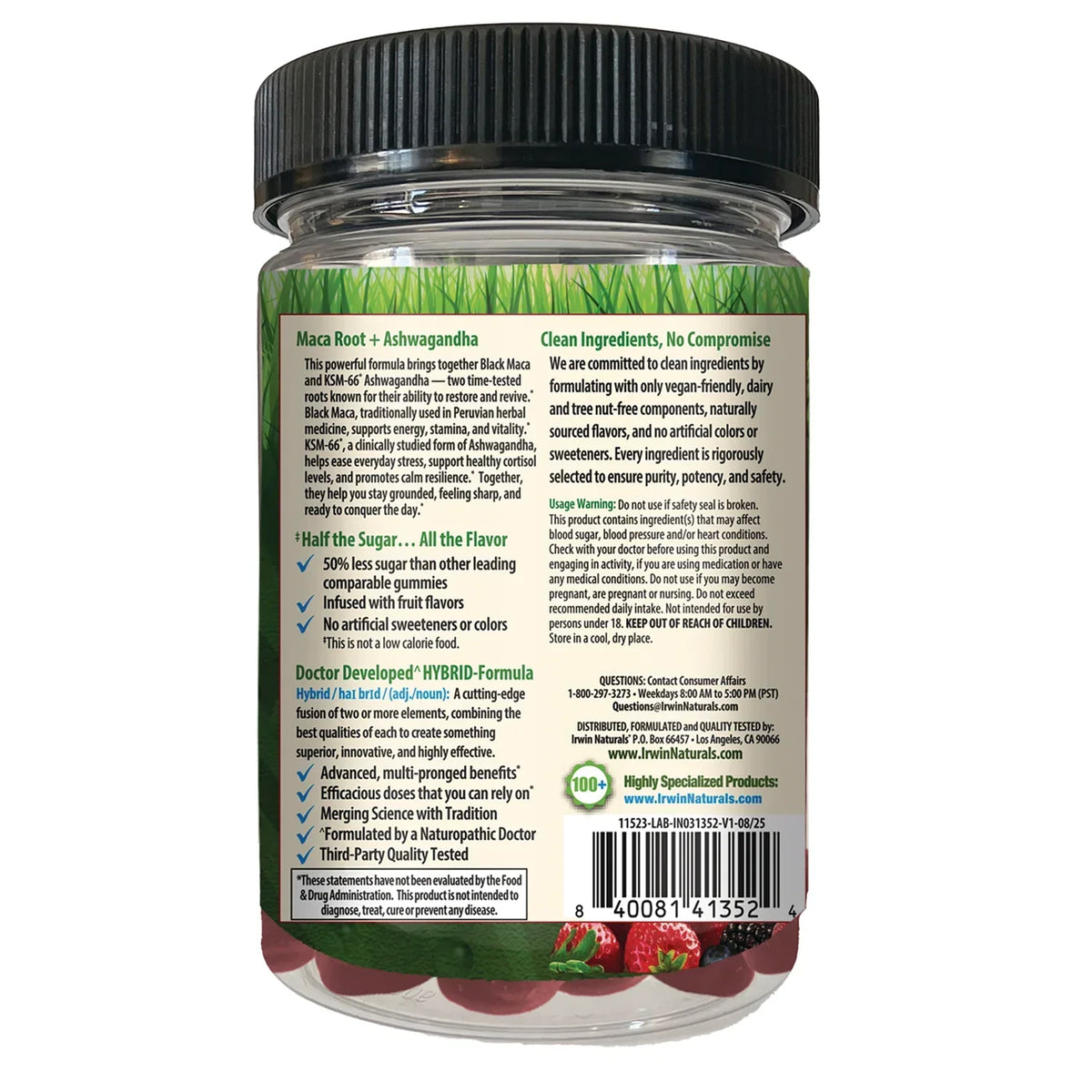 Maca Root + Ashwagandha Gummies - Strawberry