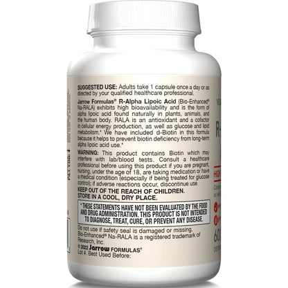 Vegan R-Alpha Lipoic Acid with Biotin
