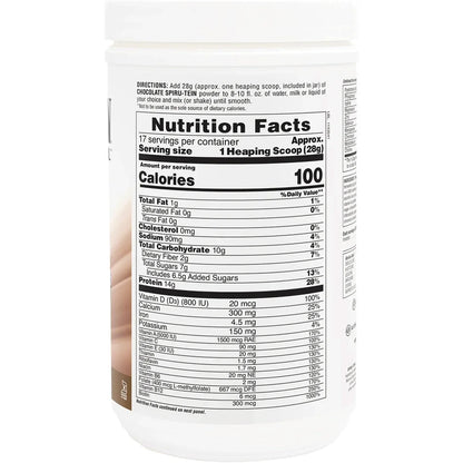Spiru-Tein Protein Powder Meal - Chocolate