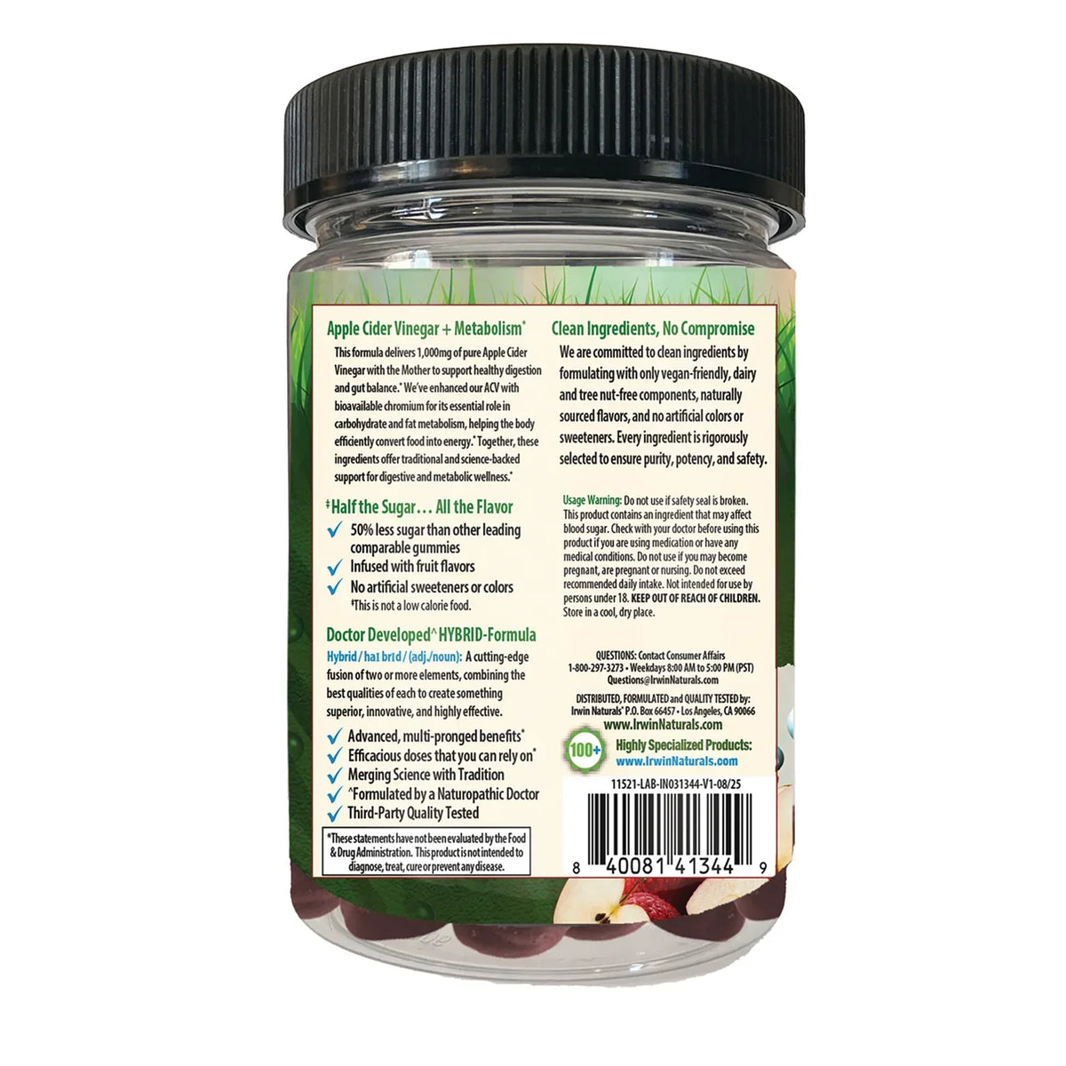 Apple Cider Vinegar + Metabolism Gummies - Apple