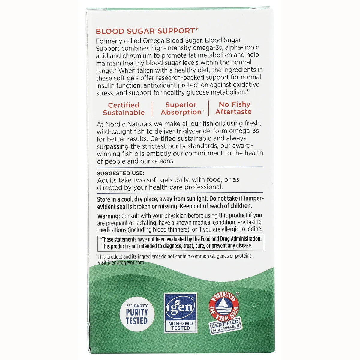 Blood Sugar Support Omega Blend
