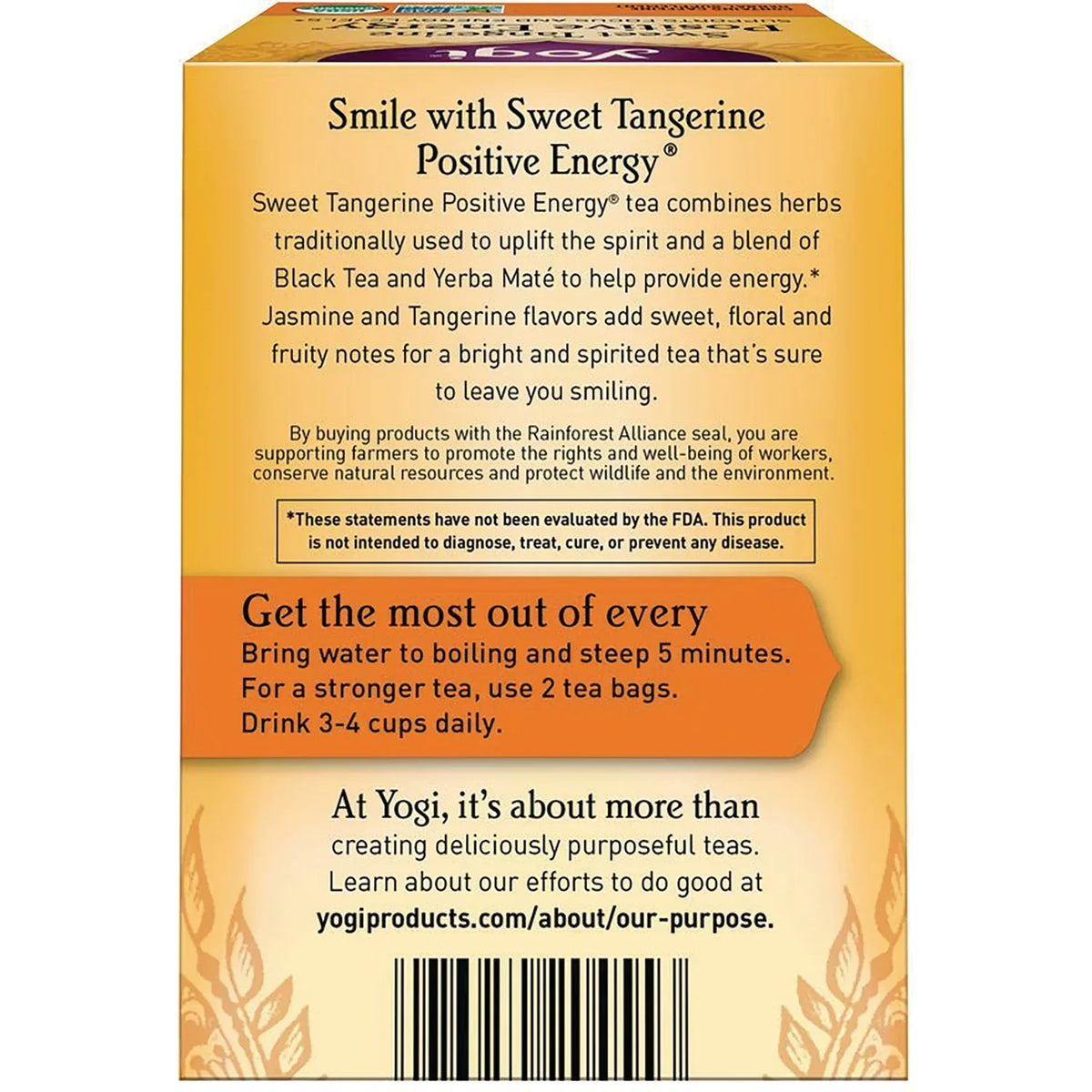 Sweet Tangerine Positive Energy Tea