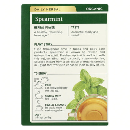 Organic Spearmint Tea