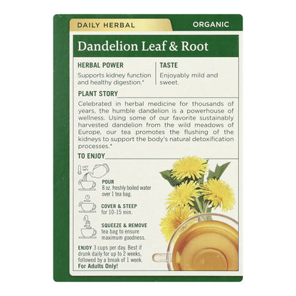 Organic Dandelion Leaf & Root Tea