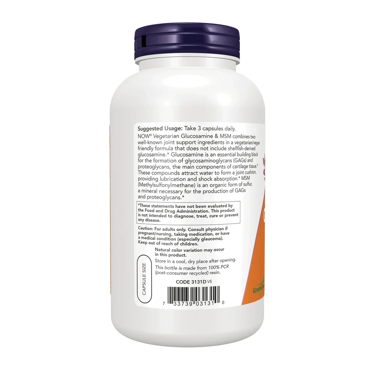 Vegetarian Glucosamine & MSM