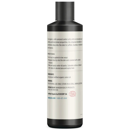 Certified Organic Cold-Pressed Castor Oil