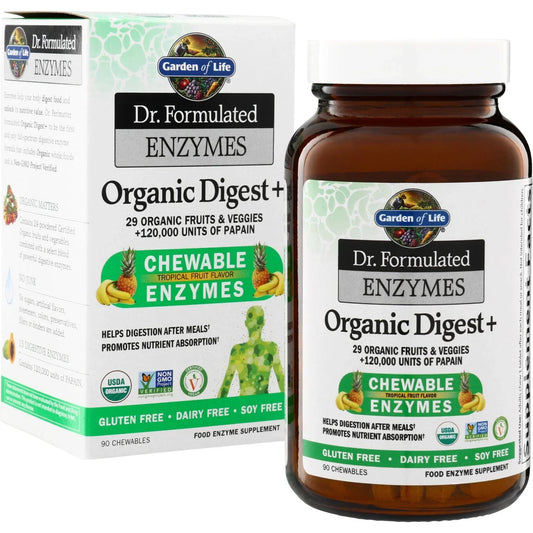 Dr. Formulated Enzymes Organic Digest+ - Tropical Fruit