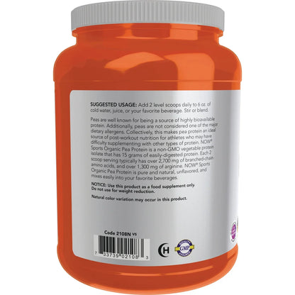 Organic Pea Protein - Pure Unflavored
